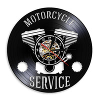 Horloge Vinyle Moteur de Moto | Horloge Mania