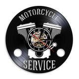 Horloge Vinyle Moteur de Moto | Horloge Mania