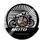 Horloge Vinyle Moto De Course | Horloge Mania