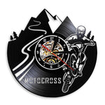 Horloge Vinyle Motocross | Horloge Mania