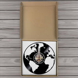 Horloge Vinyle </br>Continents