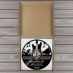 horloge vinyle murale musique