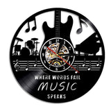 horloge vinyle musique