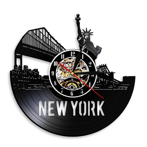 Horloge Vinyle New York| Horloge Mania
