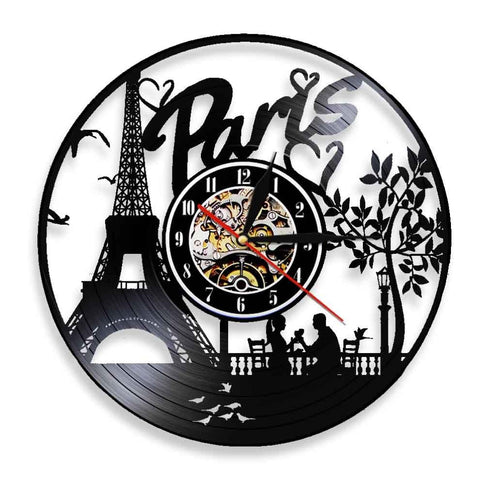 Horloge Vinyle Paris | Horloge Mania