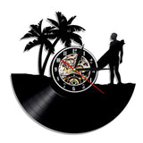Horloge Vinyle Surfeur Hawaii | Horloge Mania