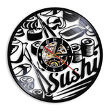 Horloge Vinyle Sushi | Horloge Mania