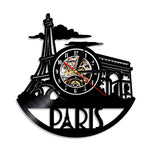 Horloge Vinyle Tour Eiffel | Horloge Mania
