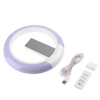 paquet_horloge_design_ murale_led_blanc_ effet_miroir