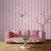 horloge_murale_design_lettre_rose
