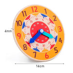 horloge montessori pour enfant diametre 14 cm