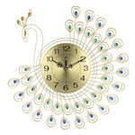 horloge murale paon