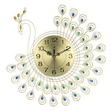 horloge murale paon