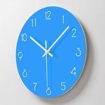 horloge murale bleu ciel design
