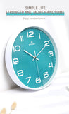 Horloge_murale_bleu_canard_claire_et_blanc