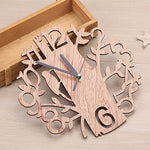 horloge murale bois  oiseau pic vert