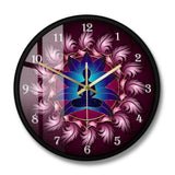 horloge murale bouddha avec cadran noir