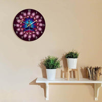 horloge murale bouddha dans le salon