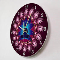 horloge murale bouddha sans cadran au mur