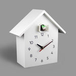 horloge murale coucou scandinave à quartz avec oiseau design de couleur blanche pour Forest suisse