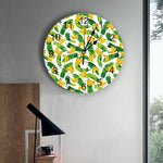 horloge murale cuisine avec banane fruit pour décoration intérieure sur le mur