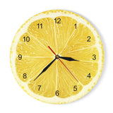 Horloge Cuisine Fruit citron jaune | Horloge Mania