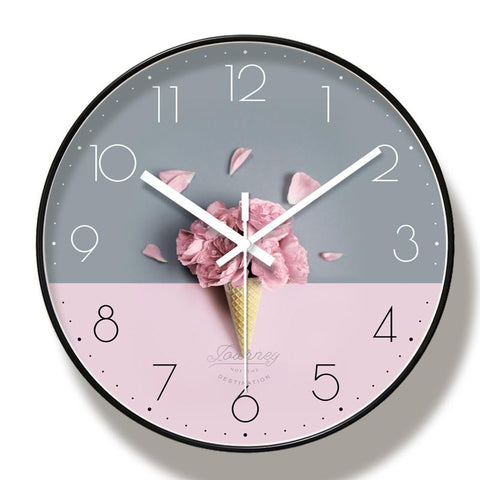 horloge_murale_design_Rose