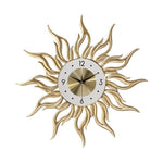 horloge murale design en forme de soleil