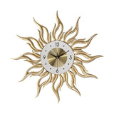 horloge murale design en forme de soleil