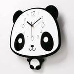 horloge murale enfant panda side