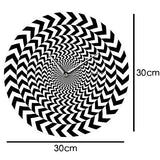 horloge murale avec illusion d'optique de diamètre de 30 cm