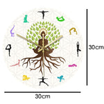 horloge murale méditation diamètre 30 cm