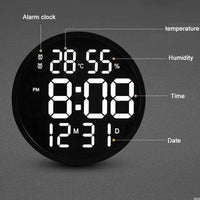 horloge murale numérique design avec détails pour l'affichage