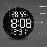 horloge murale numérique design avec détails pour l'affichage