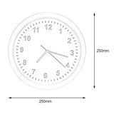 horloge murale originale coffre fort avec boite secrète de diamètre 25 cm argenté diametre