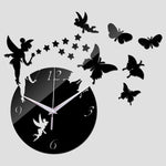 Horloge Stickers <br>Papillon Miroir