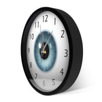 horloge murale orginale oeil avec cadran noir de 30 cm