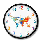 horloge murale originale voyage avec cadran