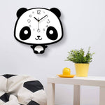horloge murale enfant panda salon