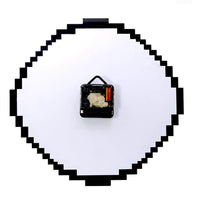 horloge murale pixel partie arriere du cadran
