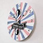 Horloge Originale <br>Pole de Salon de Coiffure
