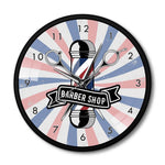 Horloge Originale <br>Pole de Salon de Coiffure