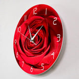 horloge_murale_rose_rouge