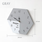 horloge murale scandinave pas cher et en bois couleur grise design pour votre décoration intérieure de diamètre 25cm ou 30 cm