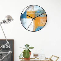 horloge murale scandinave peinture pour salon