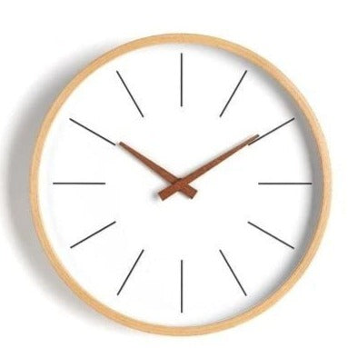 horloge murale scandinave de forme ronde simple et minimaliste