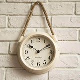 horloge murale scandinave suspendue grise blanche à quartz décorative 