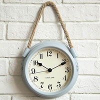 horloge murale scandinave suspendue grise claire à quartz décorative 