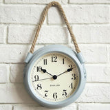 horloge murale scandinave suspendue grise claire à quartz décorative 