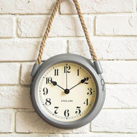 horloge murale scandinave suspendue grise design à quartz décorative 